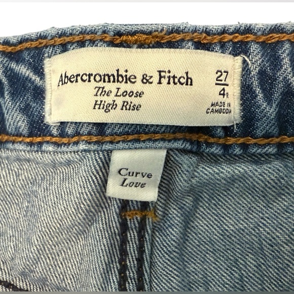 Abercrombie & Fitch The Loose High Rise Women’s Size 4 Regular Length - Picture 4 of 7